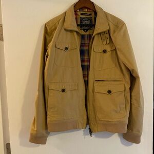 Gilded Age Men's Jacket-Tan-Size L-UNIQUE!